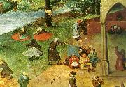 Pieter Bruegel detalj fran barnens lekar oil painting on canvas